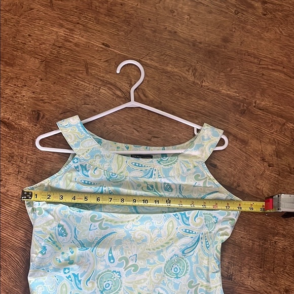 Blue and Green Paisley Dress - Picture 7 of 7